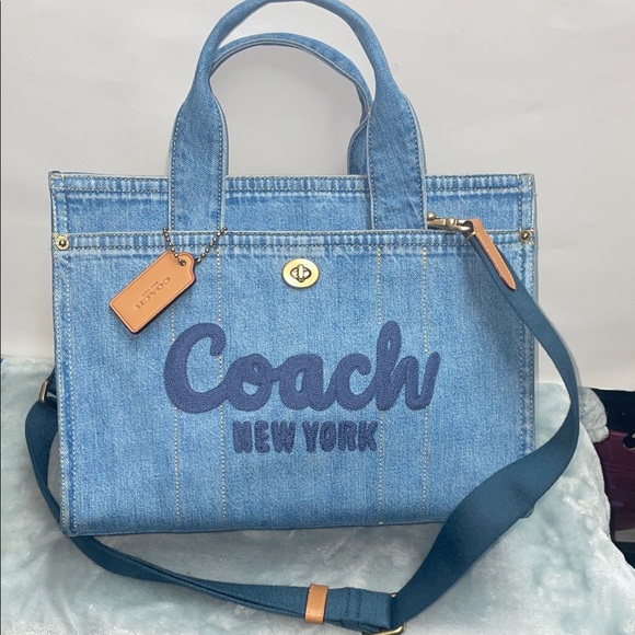 Coach Handbags - Coach ‘Cargo’ Denim Tote